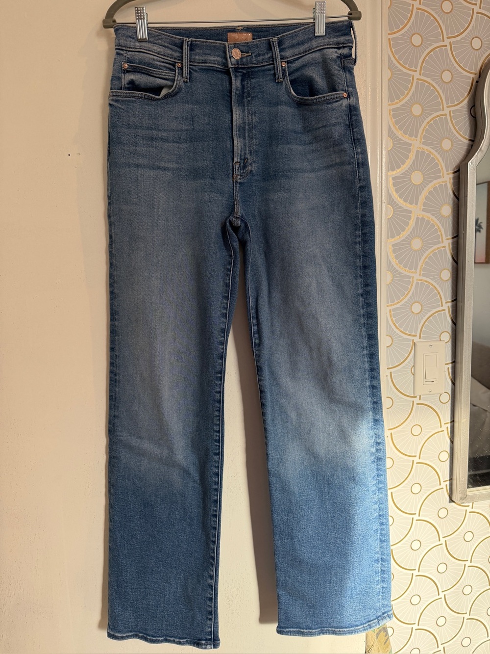 MOTHER Kick It Medium Blue Wash